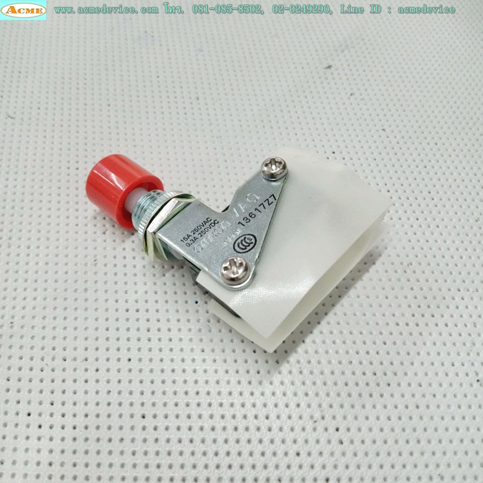 Pushbutton Switch Omron รุ่น VAQ, 15A, 250Vac, dia. 10.5 mm.