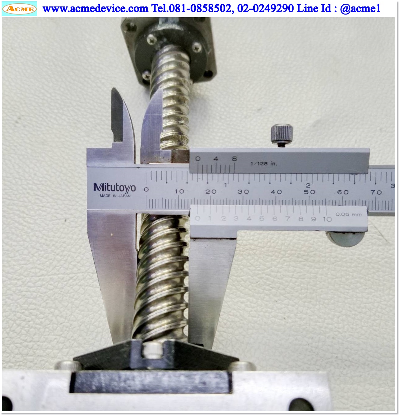 Ball Screw ??? รุ่น ???, ขนาดเพลา 16 x 670 mm., Stroke 500 mm., Pit 20 mm.