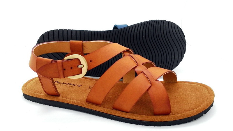 Leather sandals with backstrap (men)