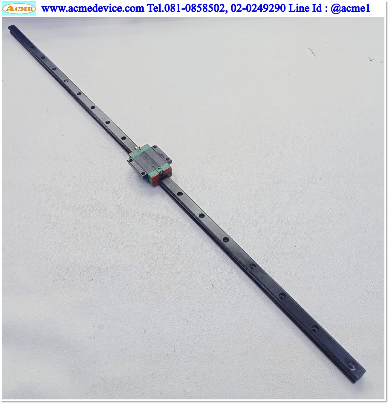 Linear Block and Rail Hiwin รุ่น HGW20, รางสไลด์ขนาด 20 mm x 1110 mm. (บล็อคดำ)