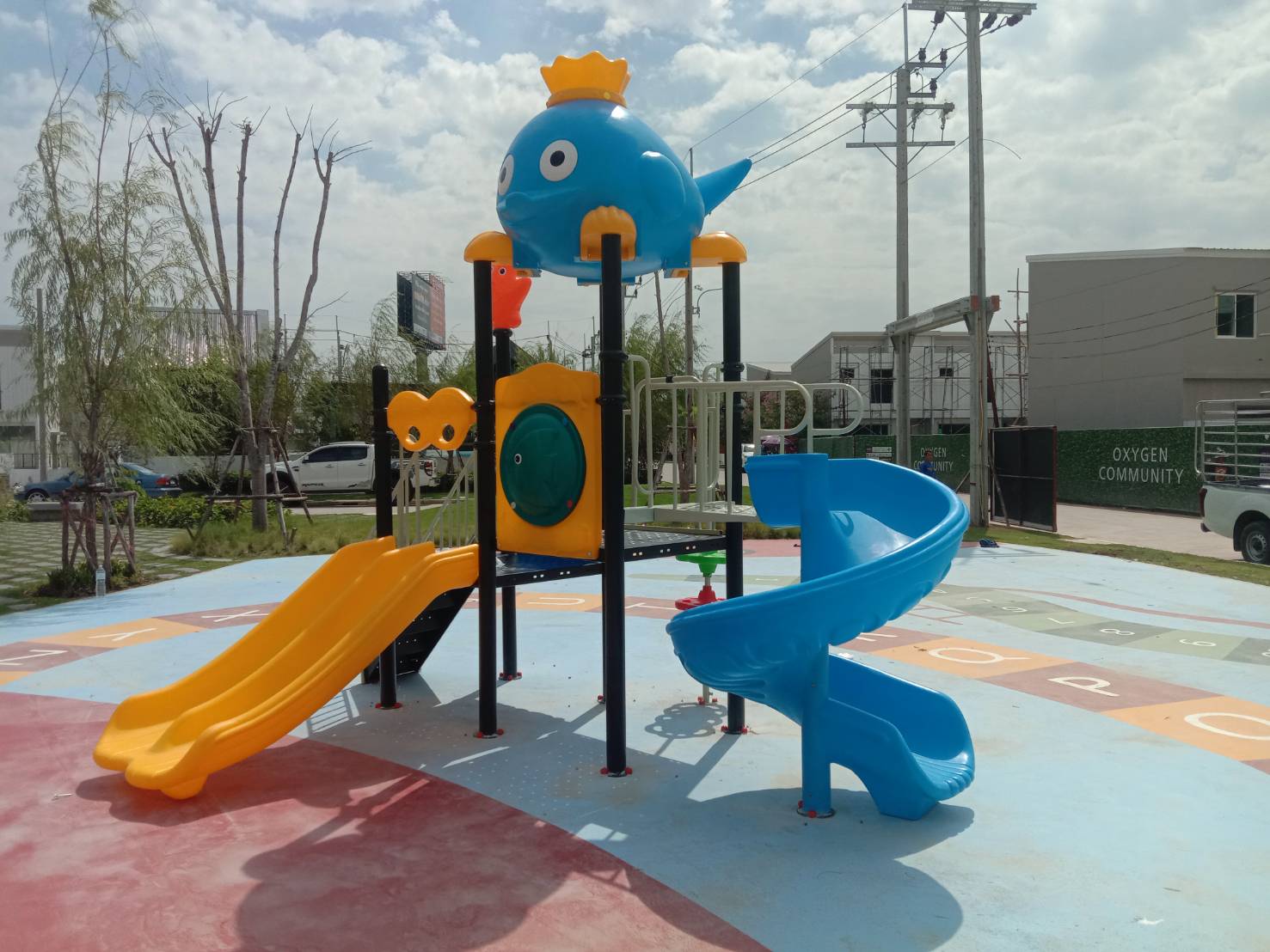 เครื่องเล่นสนาม ชุด FUNNY SEA เครื่องเล่นใต้ทะเลแสนสนุก