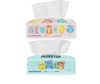 (สินค้าสำหรับเพิ่มยอดให้ถึงขั้นต่ำ) ทิชชูแห้ง ห่อยาว สุ่มลาย 6ห่อ ราคา 45