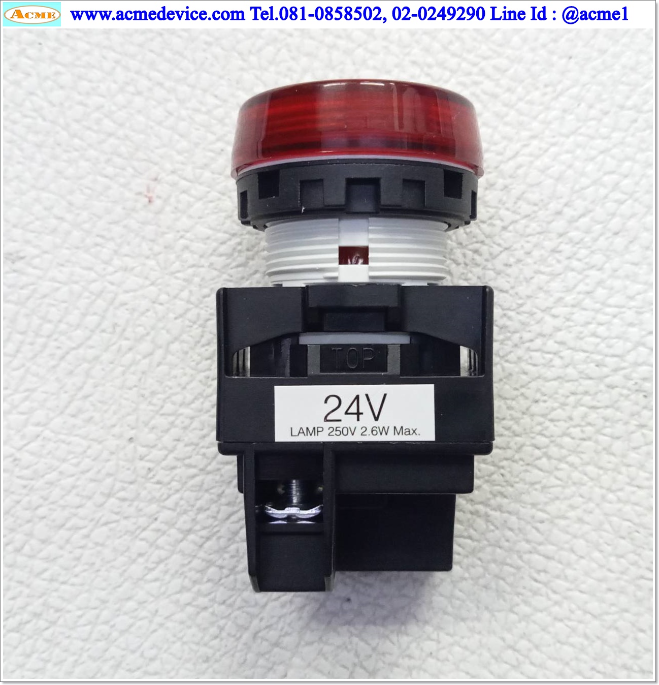 Pilot Lamp Idec รุ่น YW1P-1EQ4R, 24V
