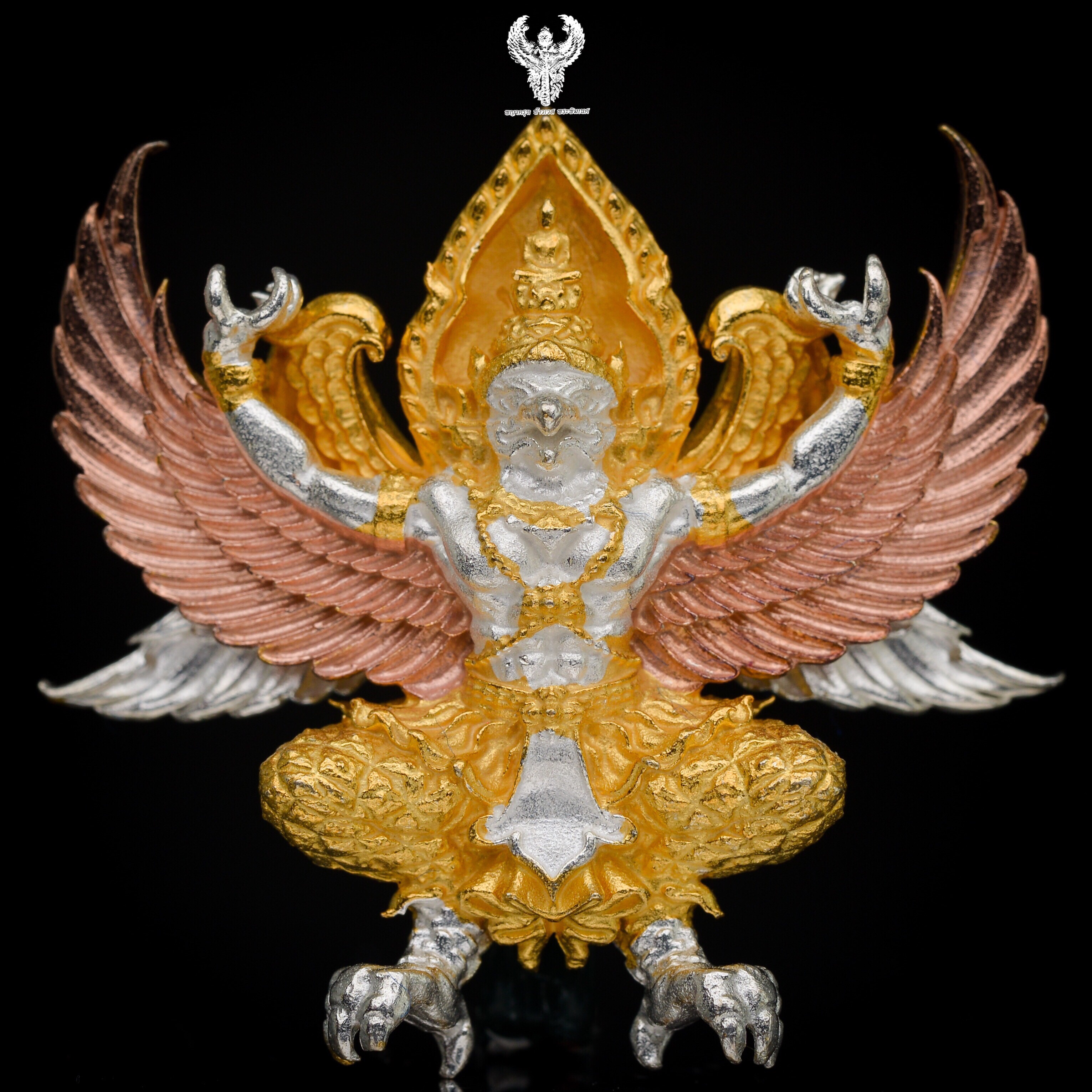 พระยาสุบรรณปักษี รุ่น รวยมหาอำนาจ หลวงปู่ชัชวาลย์ วัดบ้านปูน เนื้อ3กษัติย์