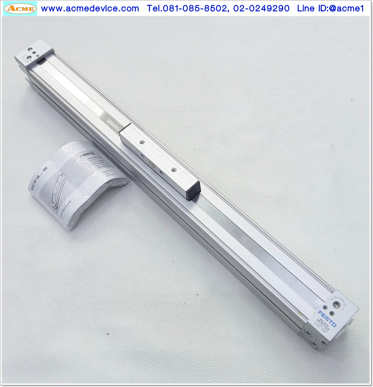 Rodless cylinder Festo รุ่น DGC-K-25-290-PPV-A-GK, Bore 25 mm, Stroke 290 mm