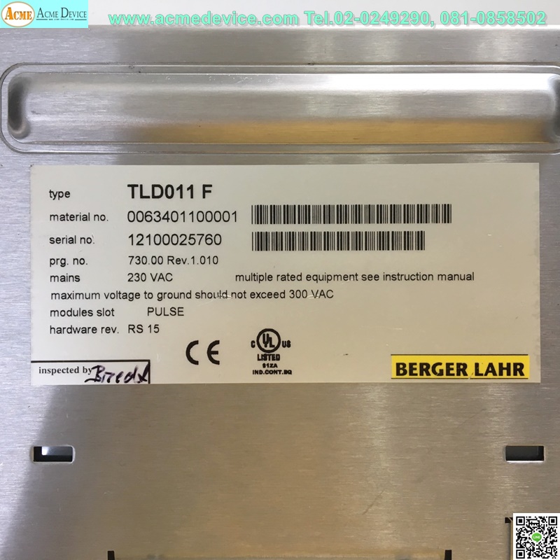 Stepping Driver Set BERGER LAHR type TLD011F & Motor SIEMENS, 1FL3043-0AC31-0BG0, 6Nm., 270w, 3 Phase