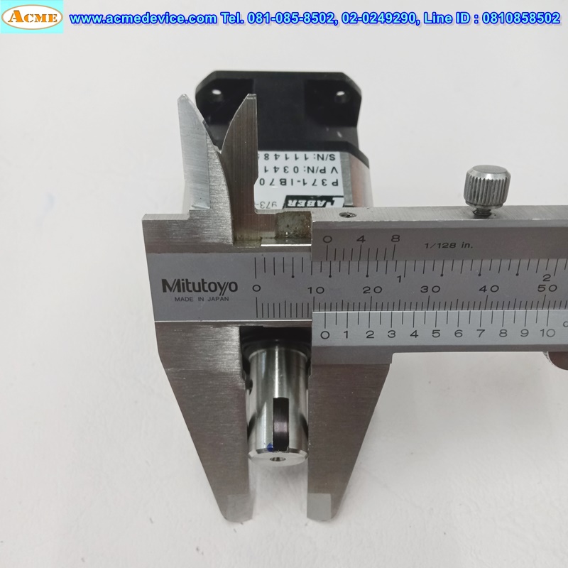 Gear Head Faber รุ่น P371-IB7000X01, Ratio 10:1 (เพลาเข้า 5 mm., ออก 12 mm.), for Stepping □ 42x42 ∅ 22