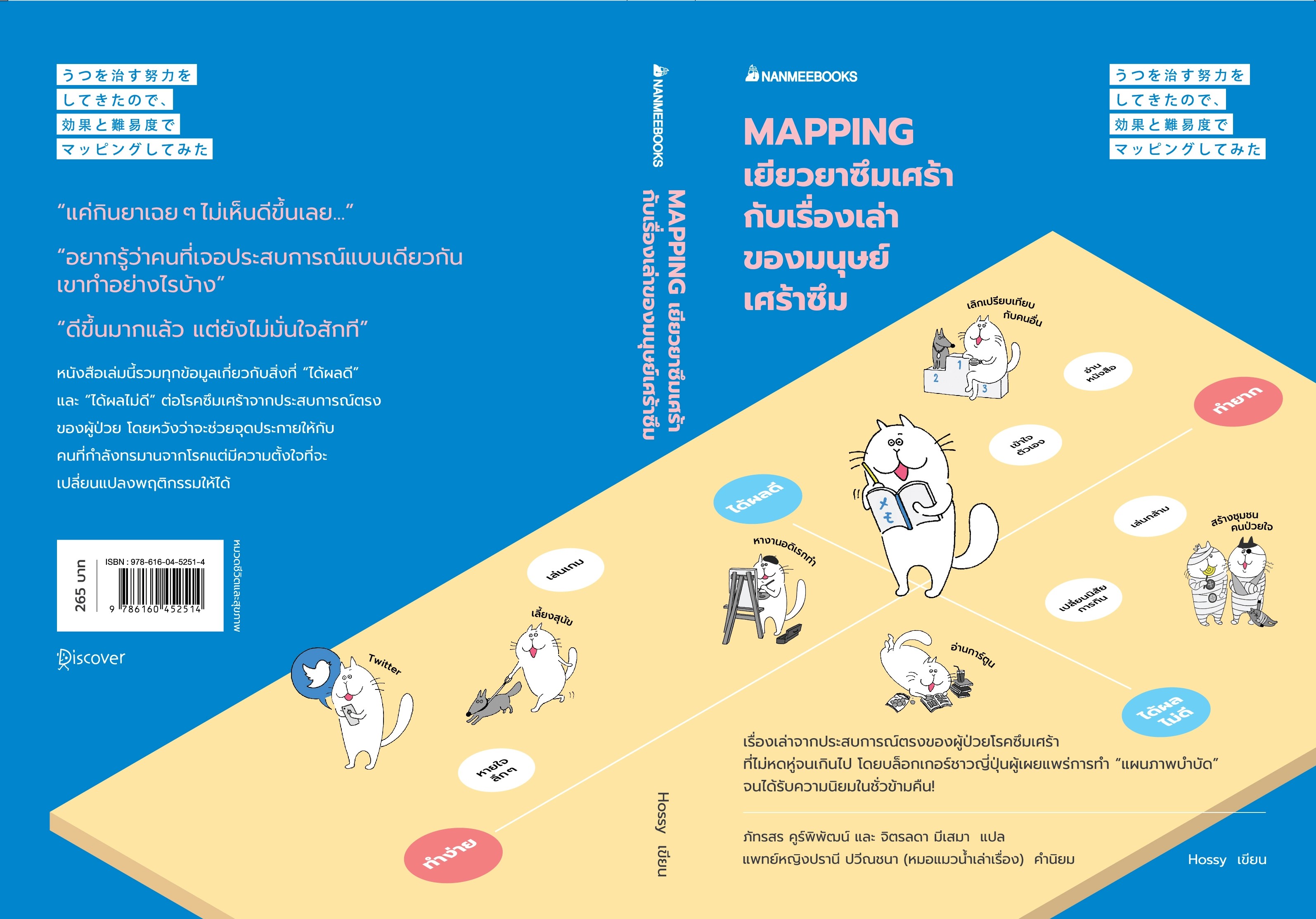 หนังสือเรื่อง Mapping เยียวยาซึมเศร้ากับเรื่องเล่าของมนุษย์เศร้าซึม : Hossy : สำนักพิมพ์ นานมีบุ๊คส์