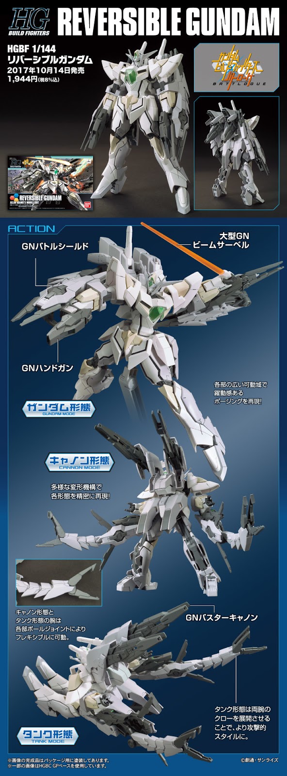 HG 1/144 REVERSIBLE GUNDAM