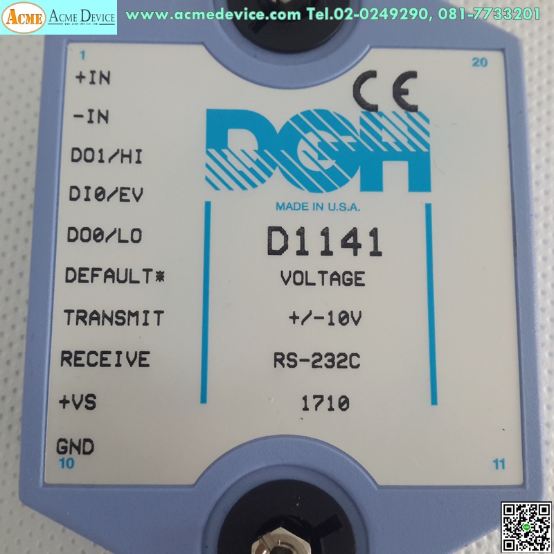 DGH D1141, +/-10V Input/RS-232C Output as Photo