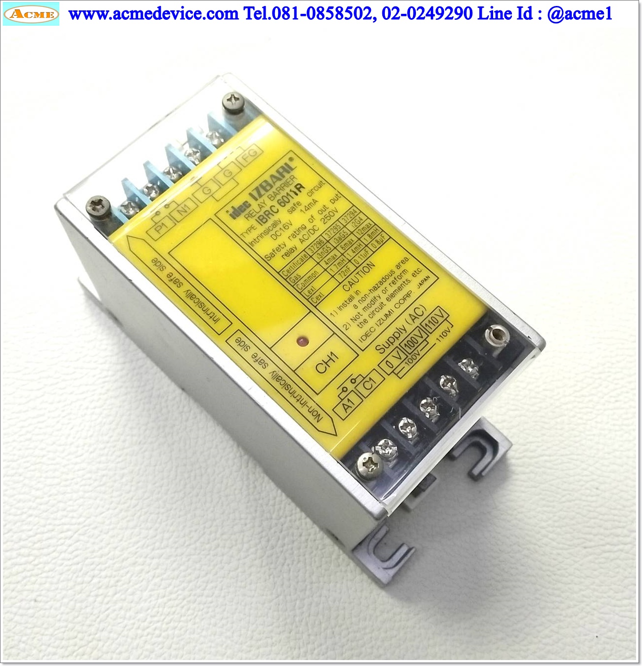 Relay Idec รุ่น IBRC 6011R, IZBARL, 100/110 Vac