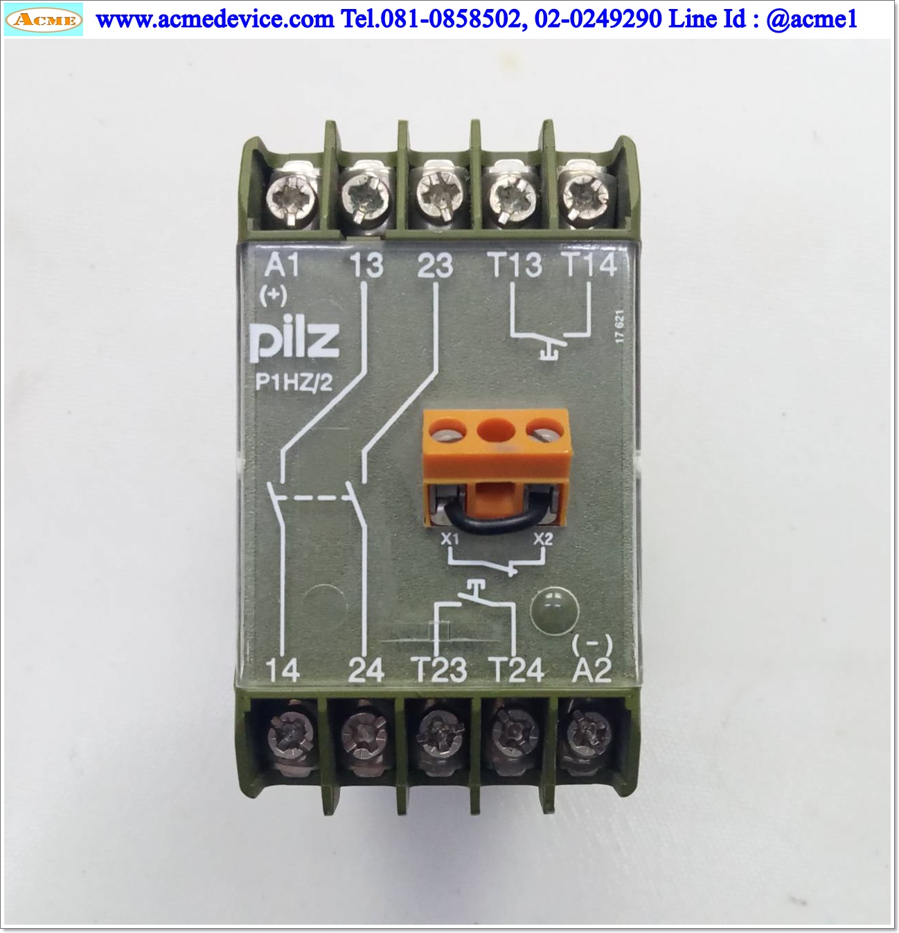 Safety Relay Pilz รุ่น P1HZ/2, 120V, 2A