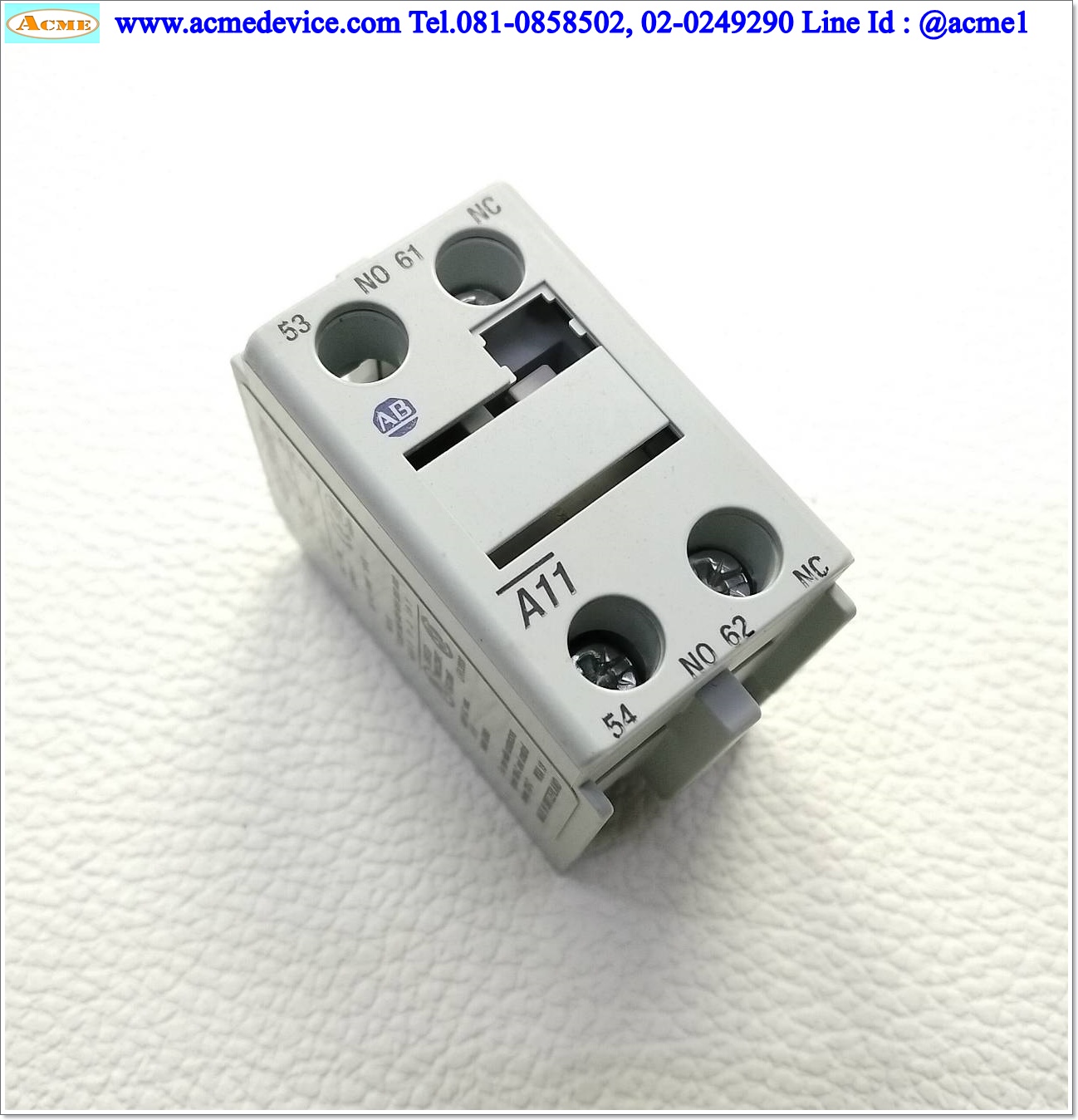 Auxilliary Contact Allen-Bradley รุ่น 100-FA11, 1NO, 1NC, 10A
