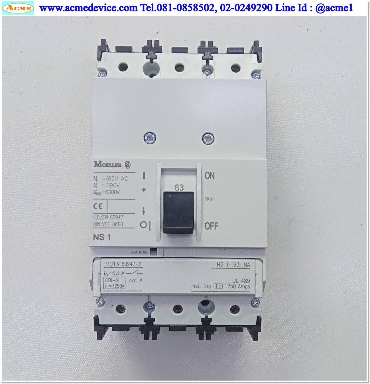 Breaker Moeller รุ่น NS1-63-NA, 63A