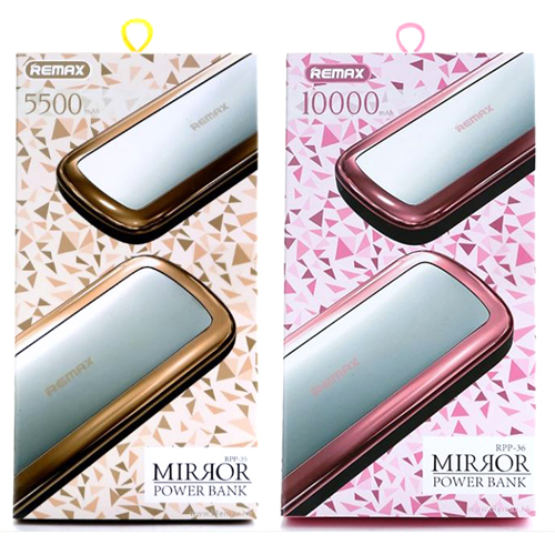 power bank remax Mirror 10000mAh สีทอง