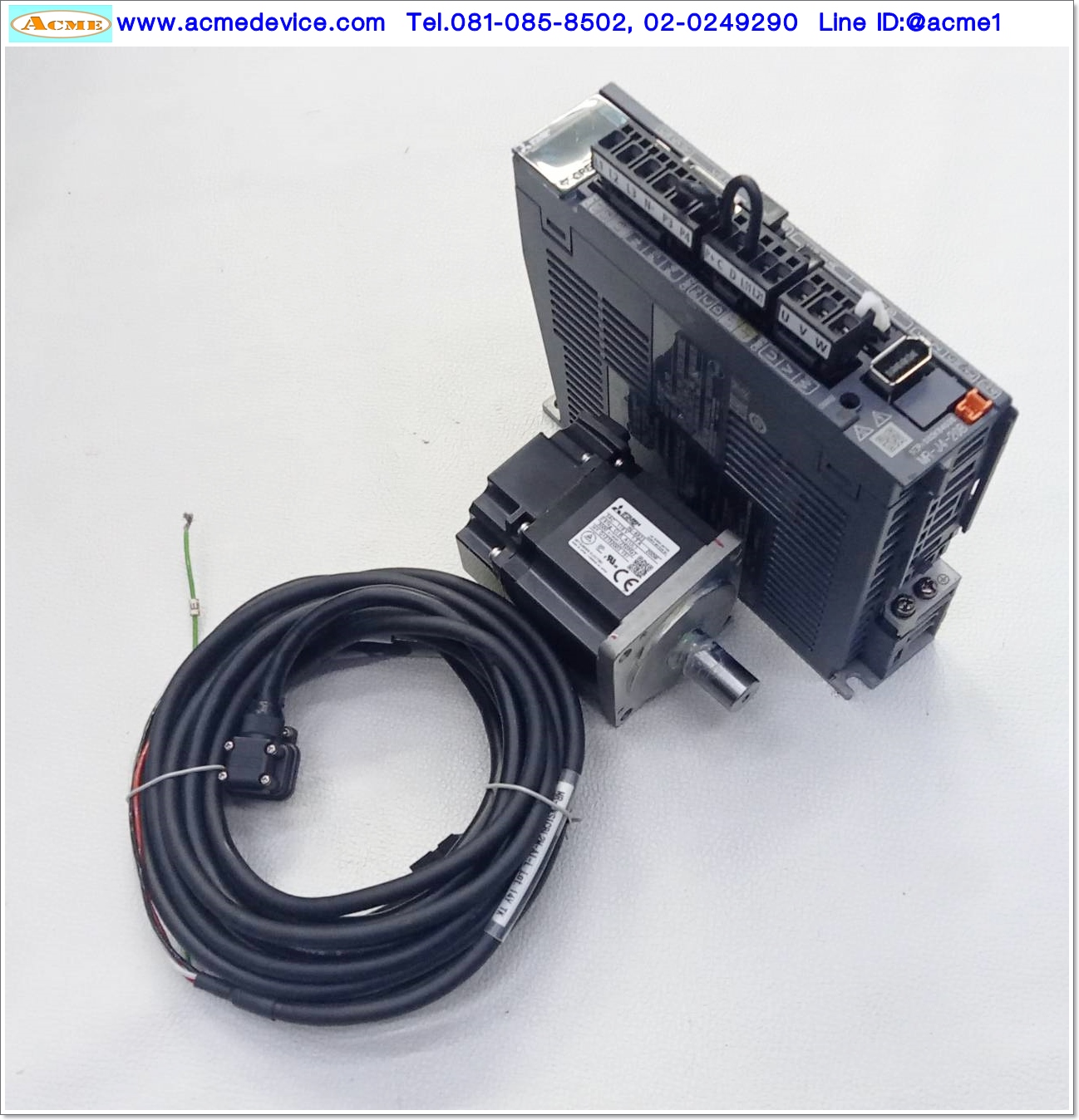 Servo Drive Mitsubishi รุ่น MR-J4-20B & Motor HG-KR23, 200W