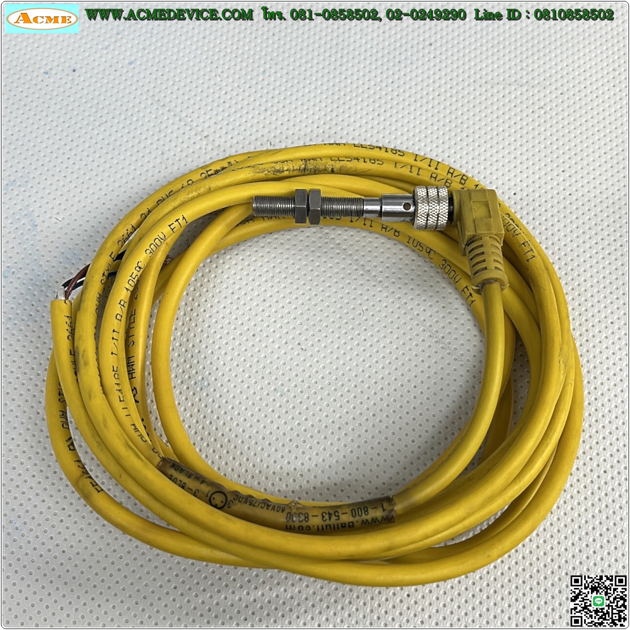 Proximity Turck รุ่น BI1-EG05-AP6X-V1331, M5, ระยะ 1mm, 3wire, PNP, NO, Unshielded, Inductive