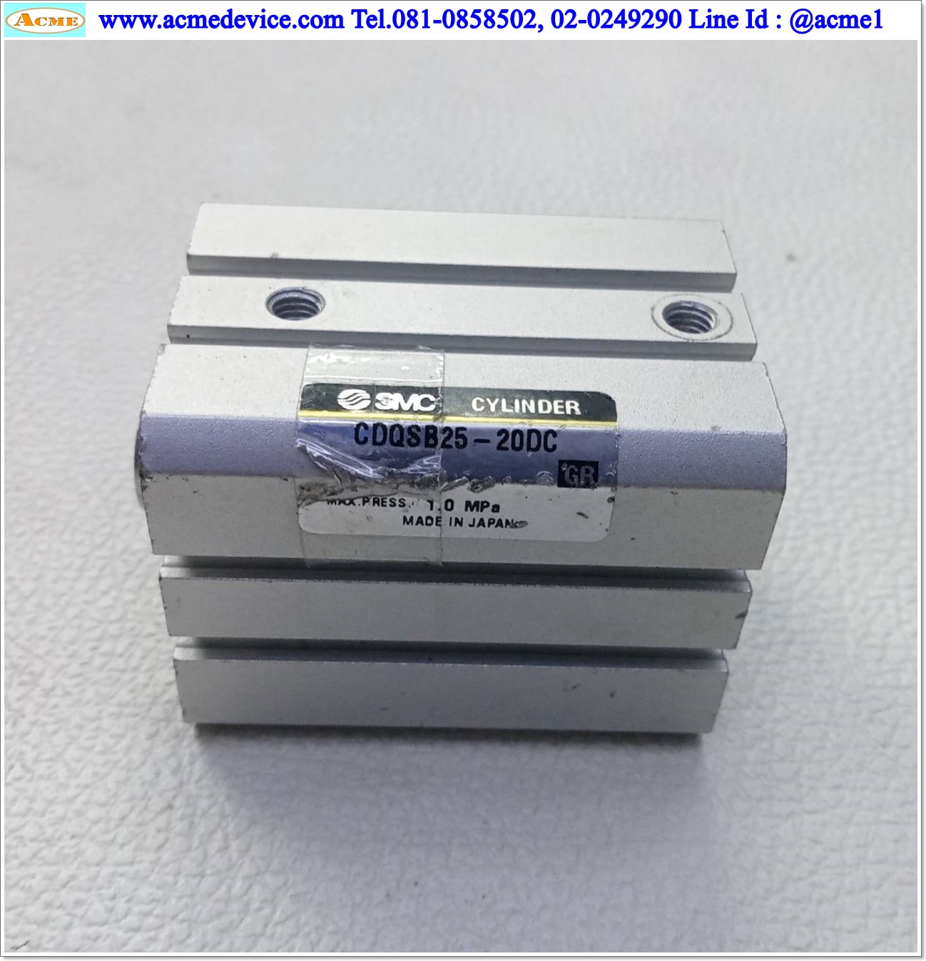 Air Cylinder SMC รุ่น CDQSB25-20DC, Bore 25 mm., Stroke 20 mm