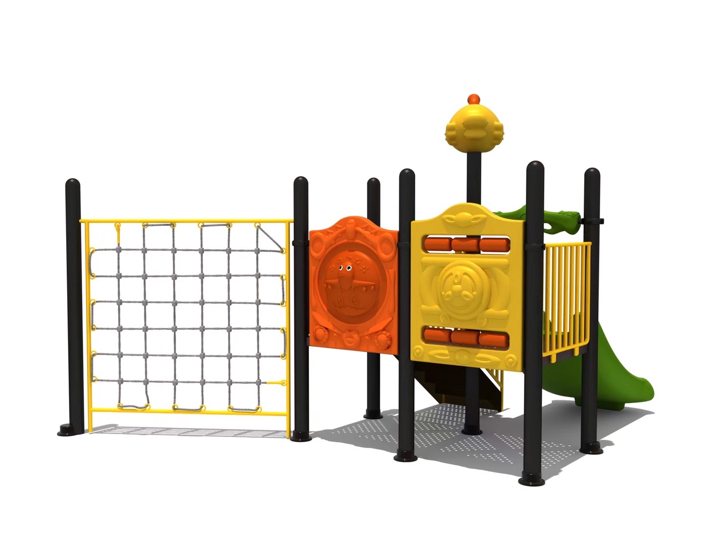 ชุด ปีนป่ายเจ้าปลาน้อย เครื่องเล่นสนามกลางแจ้งและในร่ม