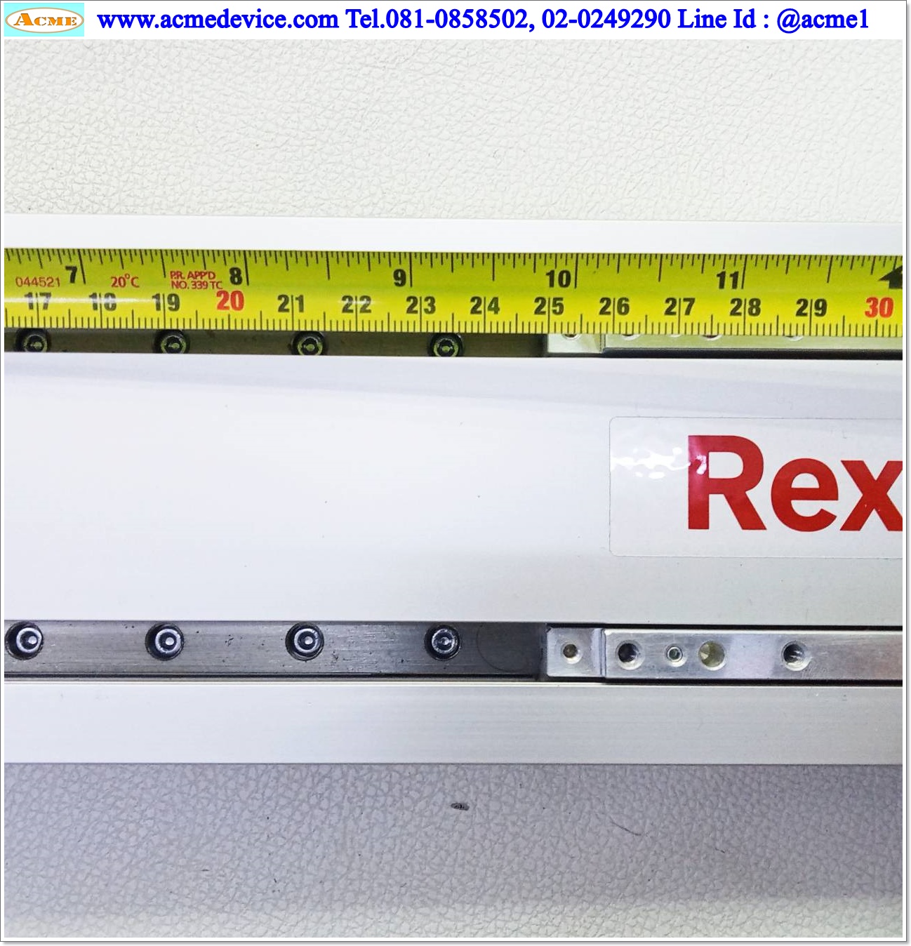 แกนสําเร็จรูป Ball Screw Rexroth รุ่น CKK-090-NN-1, R036030000, ขนาด 90 x 530 mm., Stroke 250 mm.