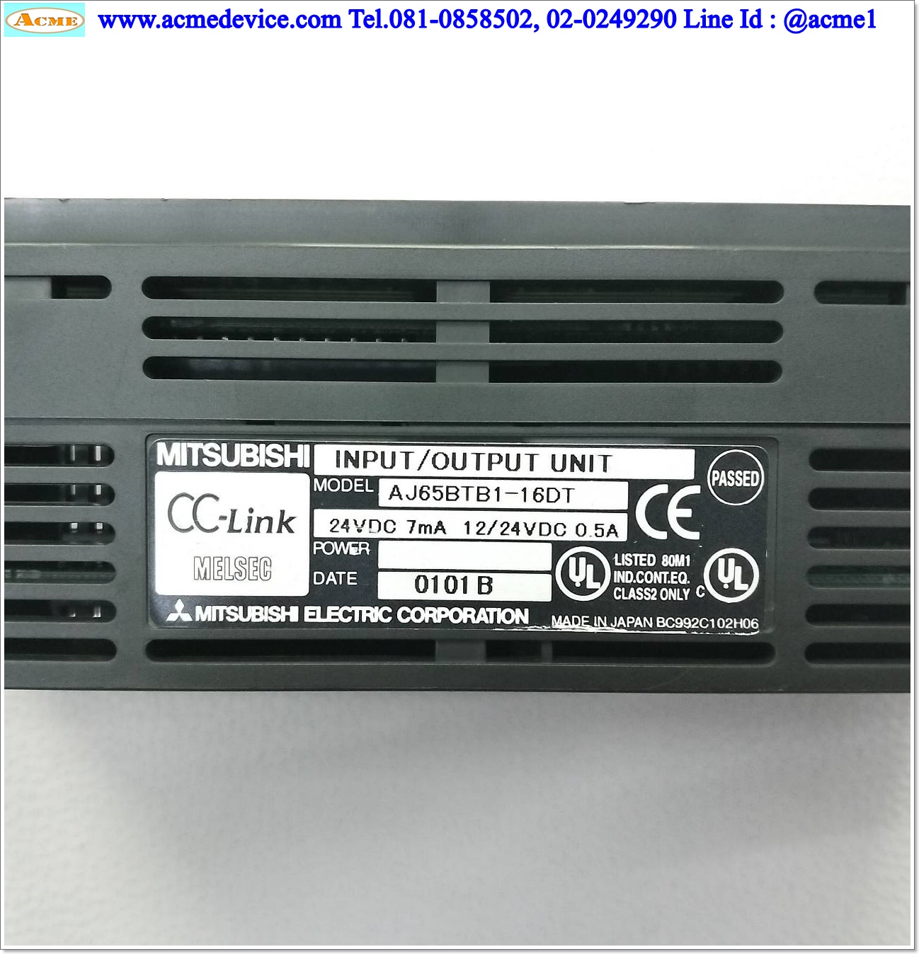 CC-Link Mitsubishi รุ่น AJ65BTB1-16DT, I/O Unit