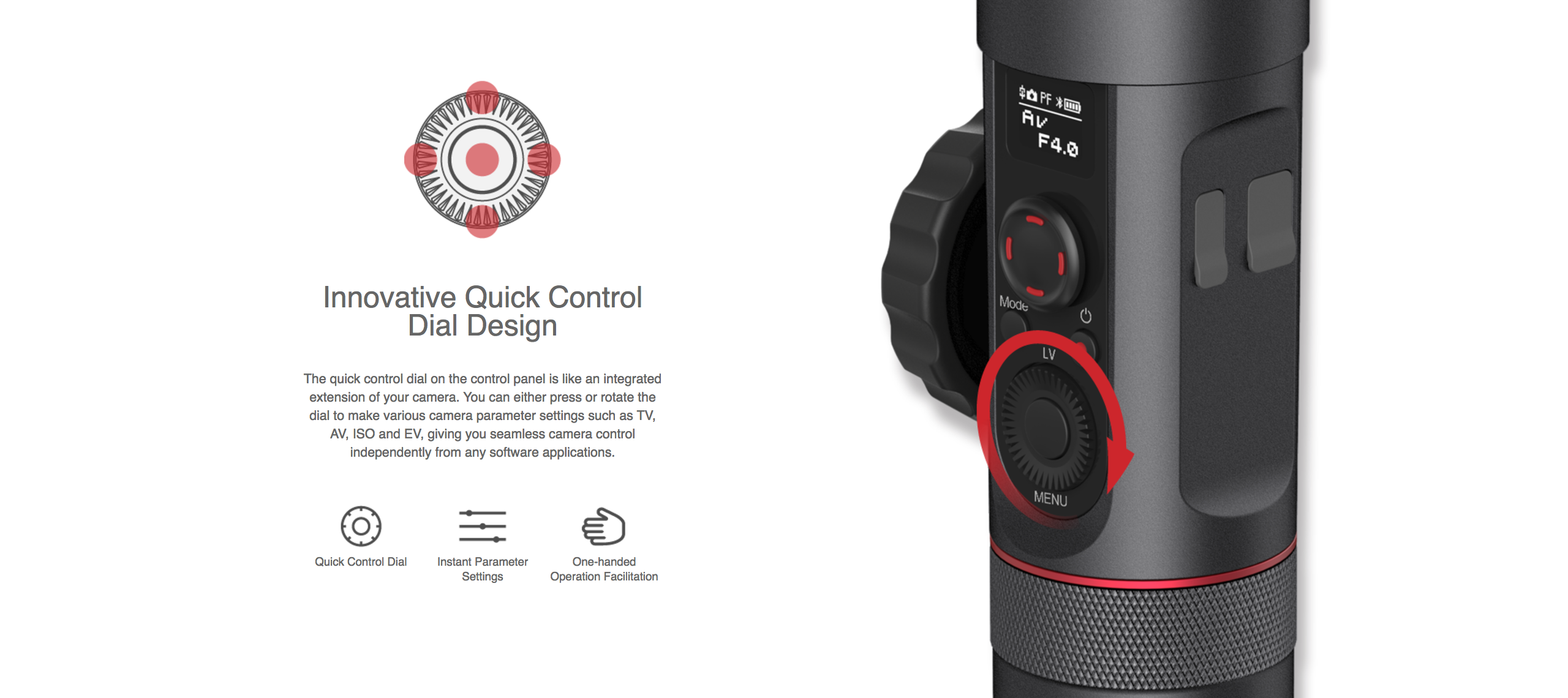 Zhiyun-Tech Crane2 3-Axis Handheld Gimbal Stabilizer (อุปกรณ์กันสั่นสำหรับกล้องDSLR)