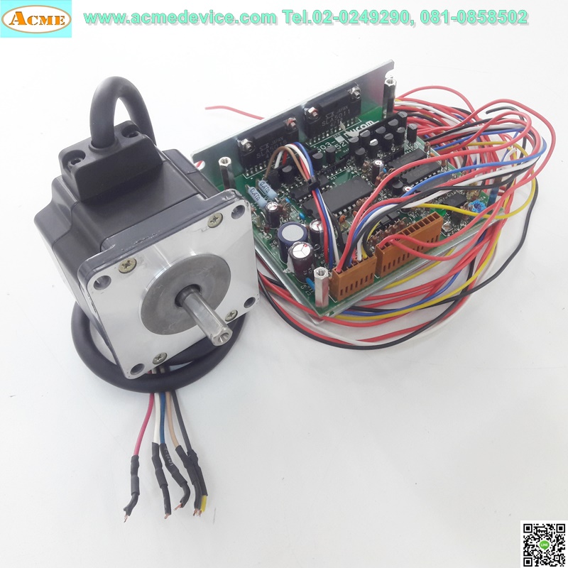 Stepping Driver Set mycom UPS503-1PN, พร้อม Motor PCE5641-BC, 0.87V, 5 Phase, 1.4A