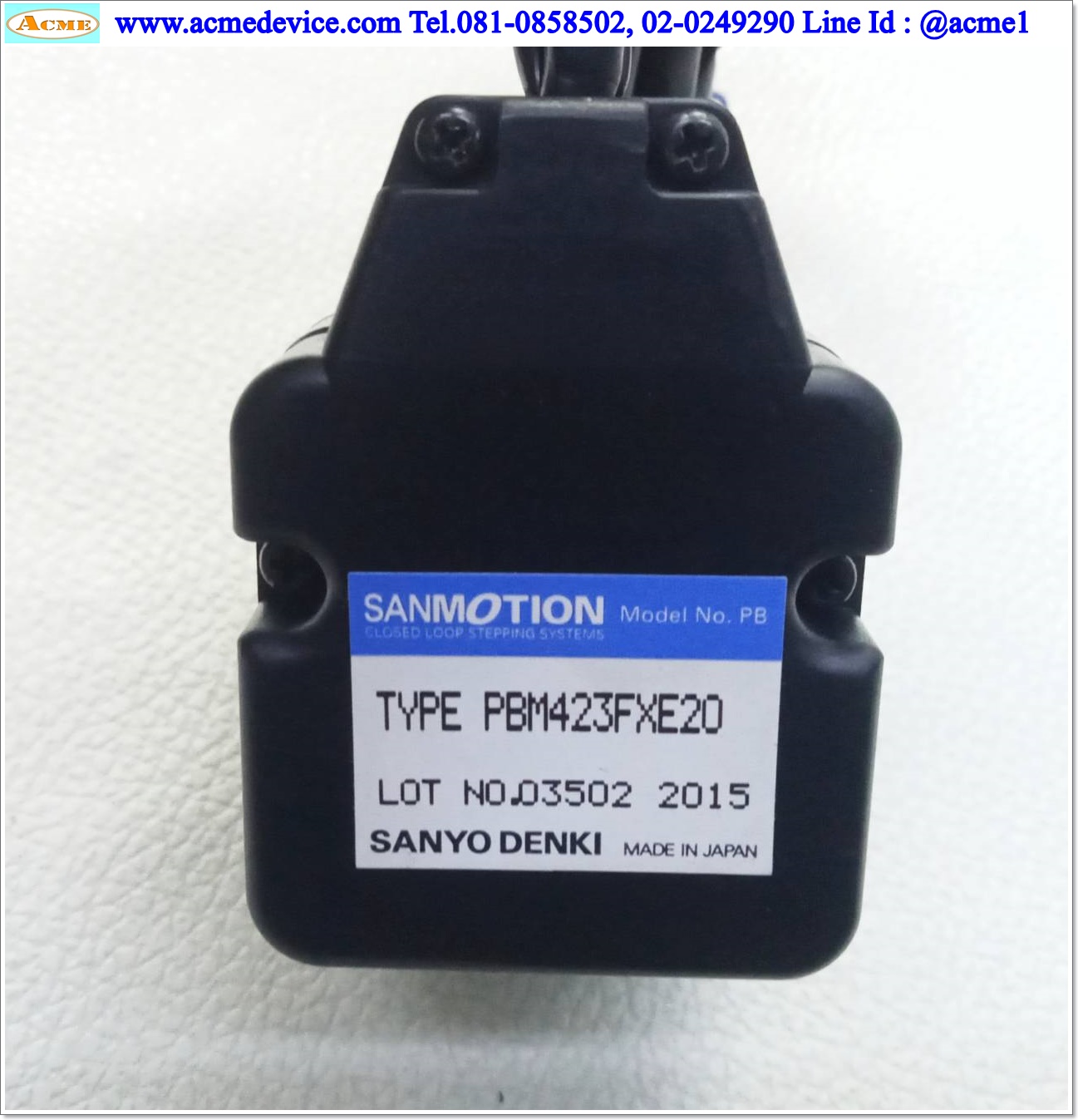 Closed Loop Stepper Sanyo Denki รุ่น PB3D003M200 & Motor PBM423FXE20, พร้อมสาย 3 เมตร