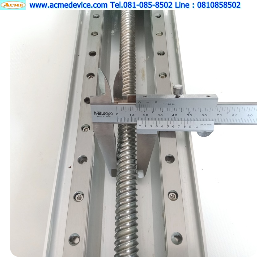 แกนสำเร็จรูป Ball Screw ขนาด 110 mm. x 630 mm., Stroke 405 mm., Pit 16 mm. + Linear 540 mm.