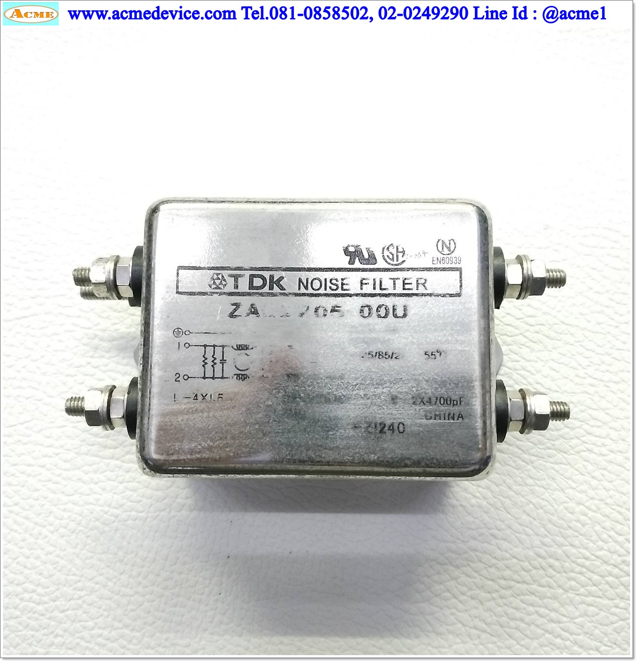 Noise Filter TDK รุ่น ZAC2205-00U, 250V, 5A