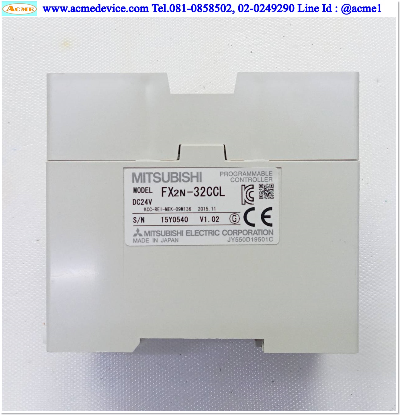 PLC Mitsubishi รุ่น FX2N-32CCL, CC - Link (ไม่มีฝาปิด)