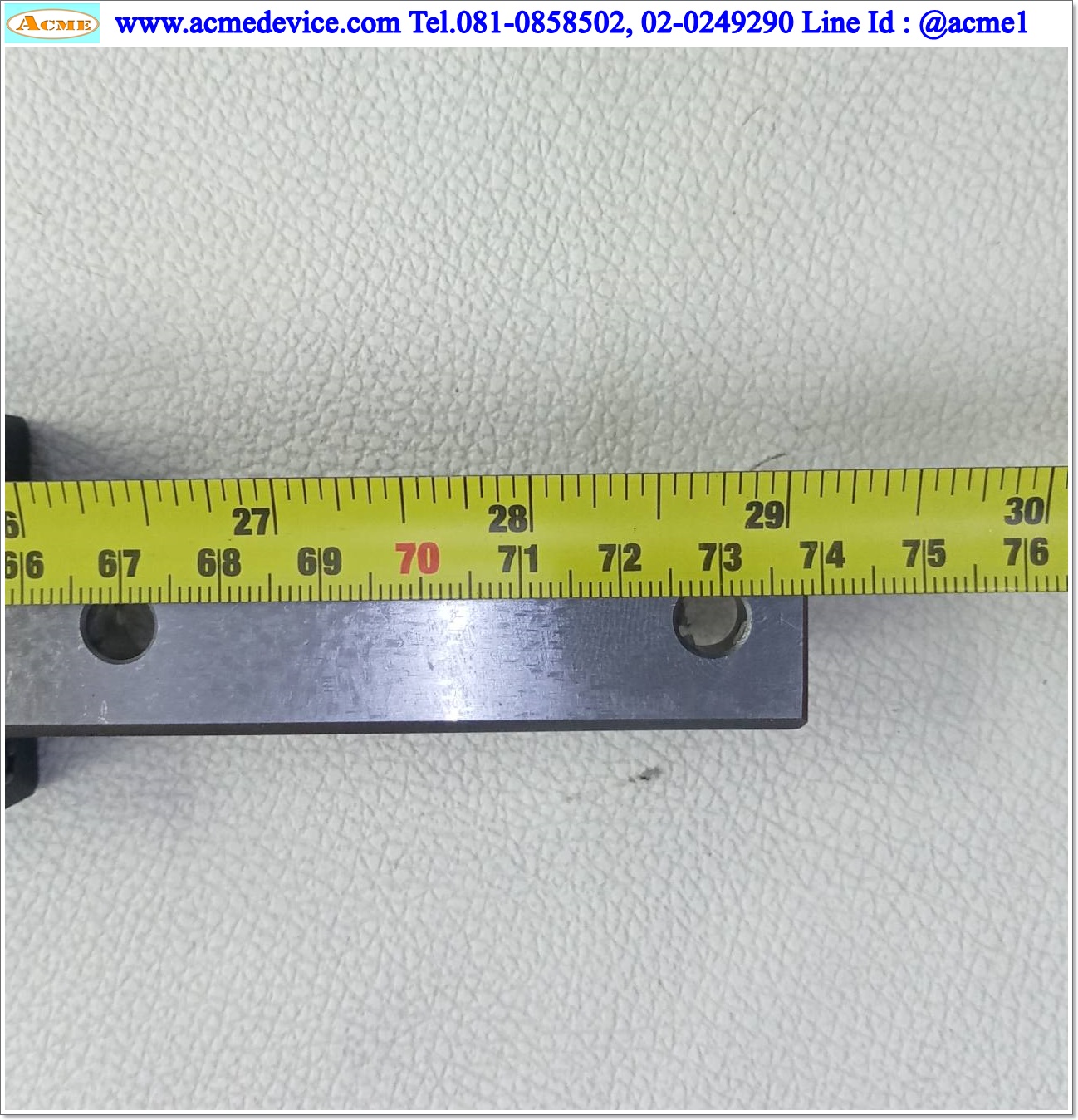 Linear Block and Rail IKO รุ่น MESC25, รางสไลด์ขนาด 23 mm x 740 mm. ( 2 Block )