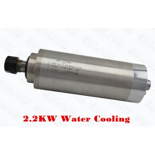 2200W Spindle ;2.2 high speed speed watercooling spindle motor for wood working engraving machine 24000rpm 2.2kw 2200w 220v