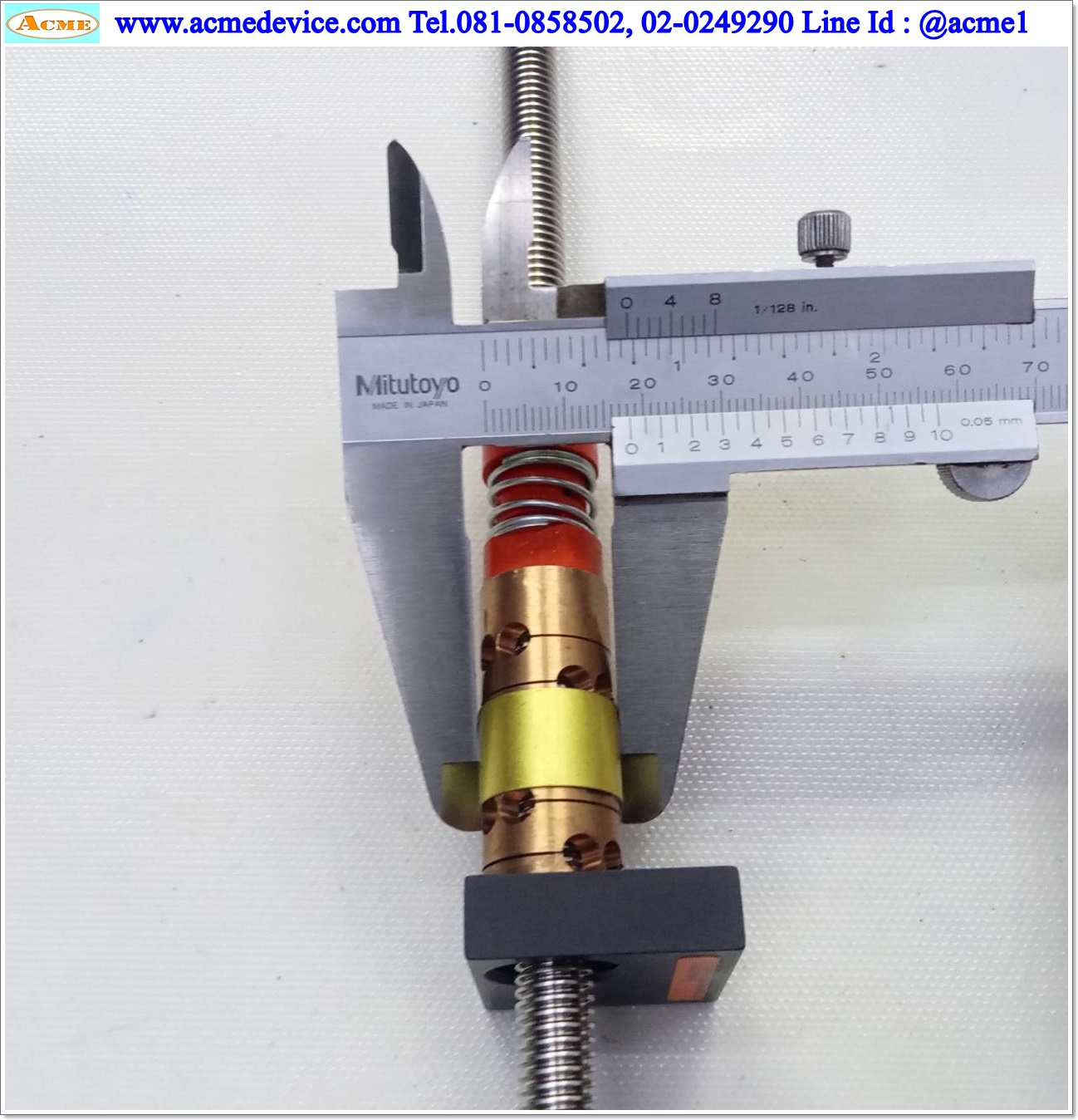 Lead Screw Kla Tencor รุ่น 418609, ขนาดเพลา 10 x 380 mm., Stroke 260 mm., Pit 2 mm.