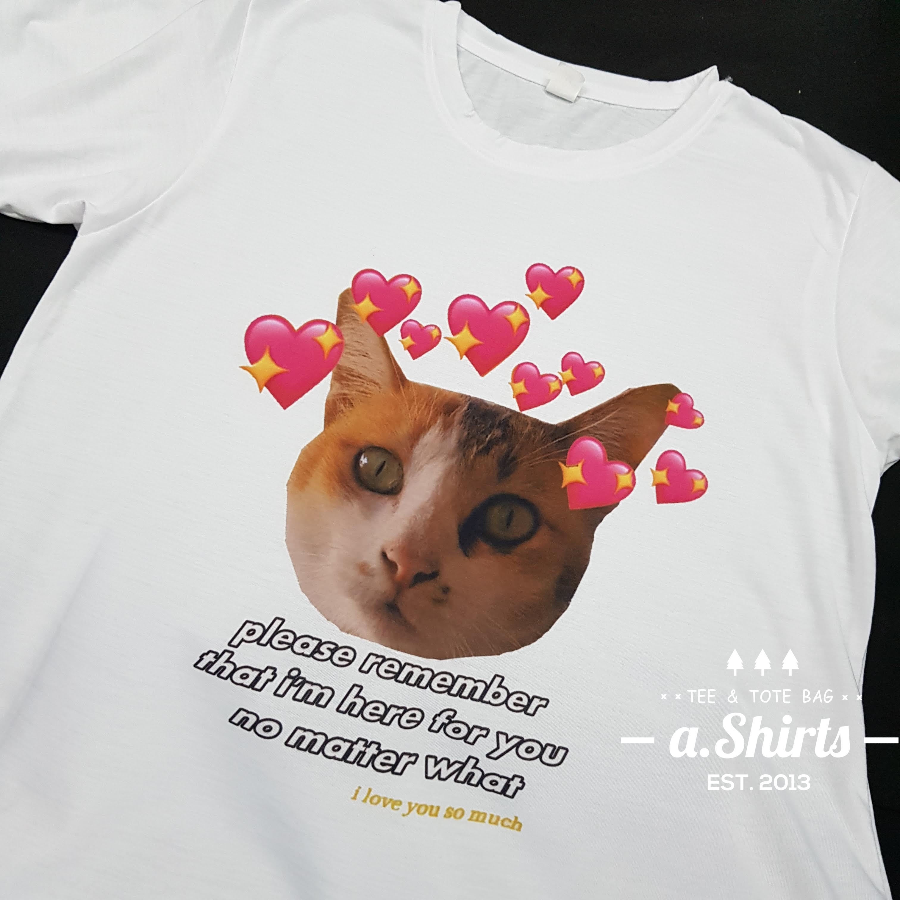 เสื้อยืดสั่งทำ ลายหน้าตัวเอง หน้าแฟน หน้าน้องหมา หน้าน้องแมว