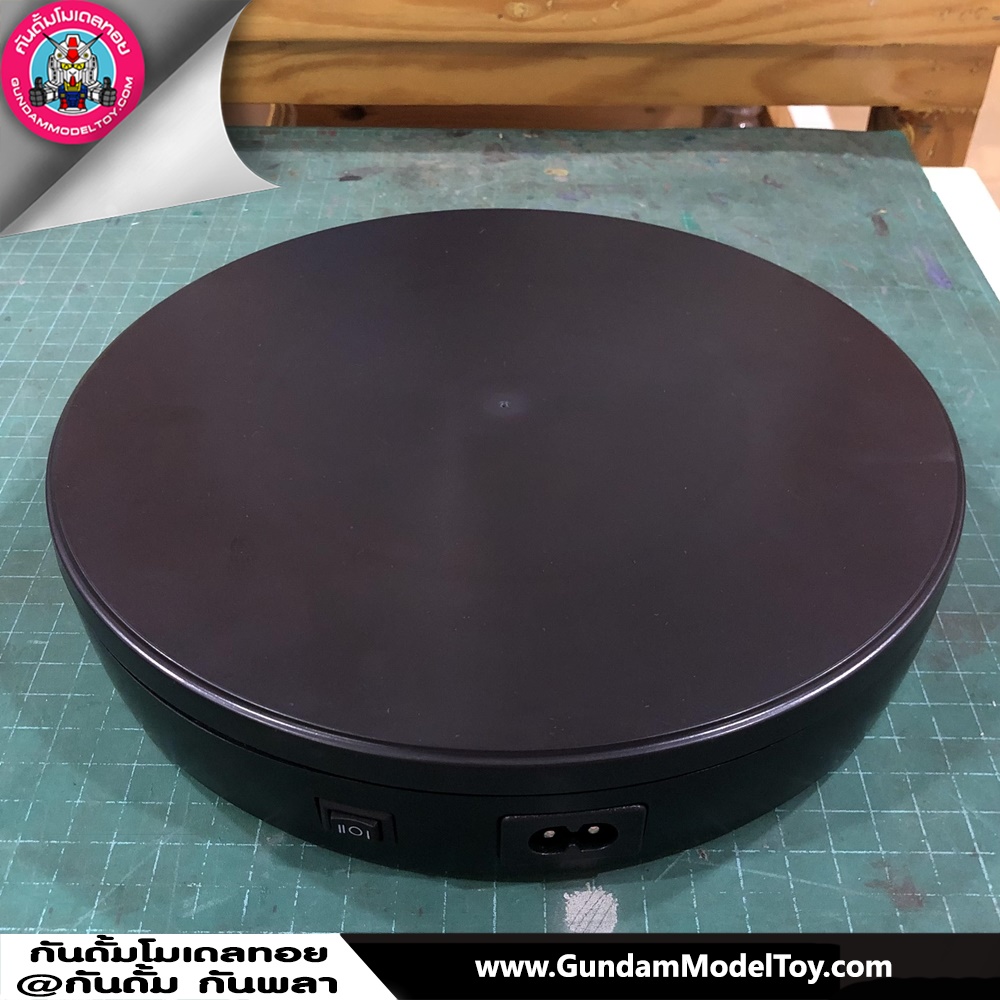 ฐานหมุนโมเดลขนาดใหญ่ 360 DEGREE ELECTRIC TURNTABLE BLACK เครื่องมือ อุปกรณ์ต่อโมเดล กันดั้ม กันพลา