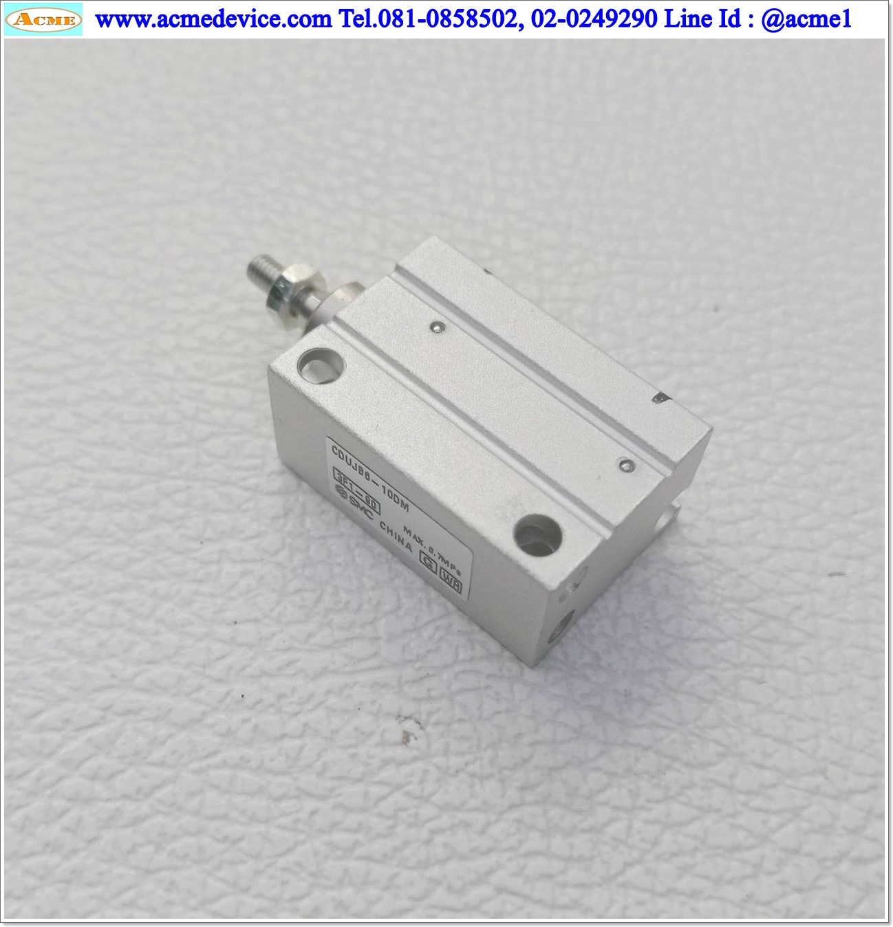 Air Cylinder SMC รุ่น CDUJB6-10DM, Bore 6 mm, Stroke 10mm