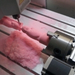 Mini CNC 6040 4 Axis ชิ้นงาน X 400mm Y600 mm Z 100 mm สี่แกน Spindle 1500W