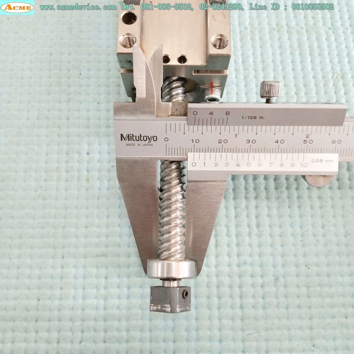 Ball Screw ขนาดเพลา 10 mm.x 280 mm., Stroke 135 mm., Pit 12 mm