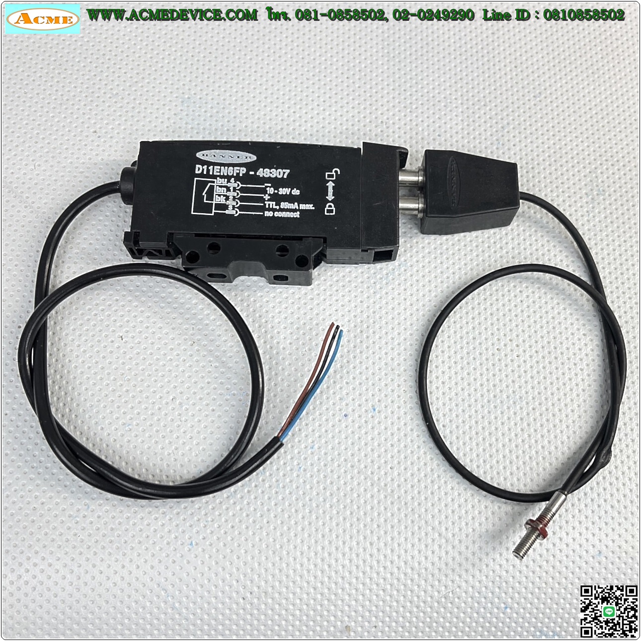 Fiber Amp Banner รุ่น D11EN6FP-48307, (ไม่มีฝา)