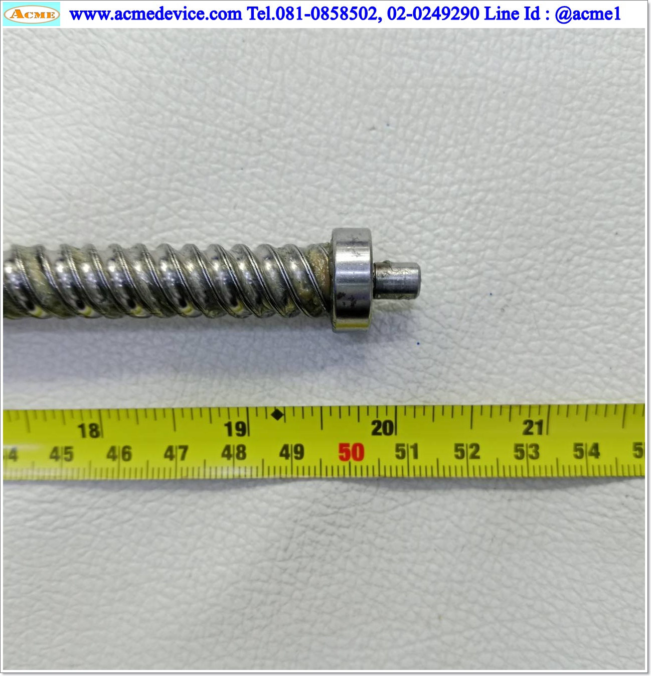 Ball Screw ??? รุ่น ???, ขนาดเพลา 12 mm. x 510 mm., Stroke 370 mm., Pit 16 mm.