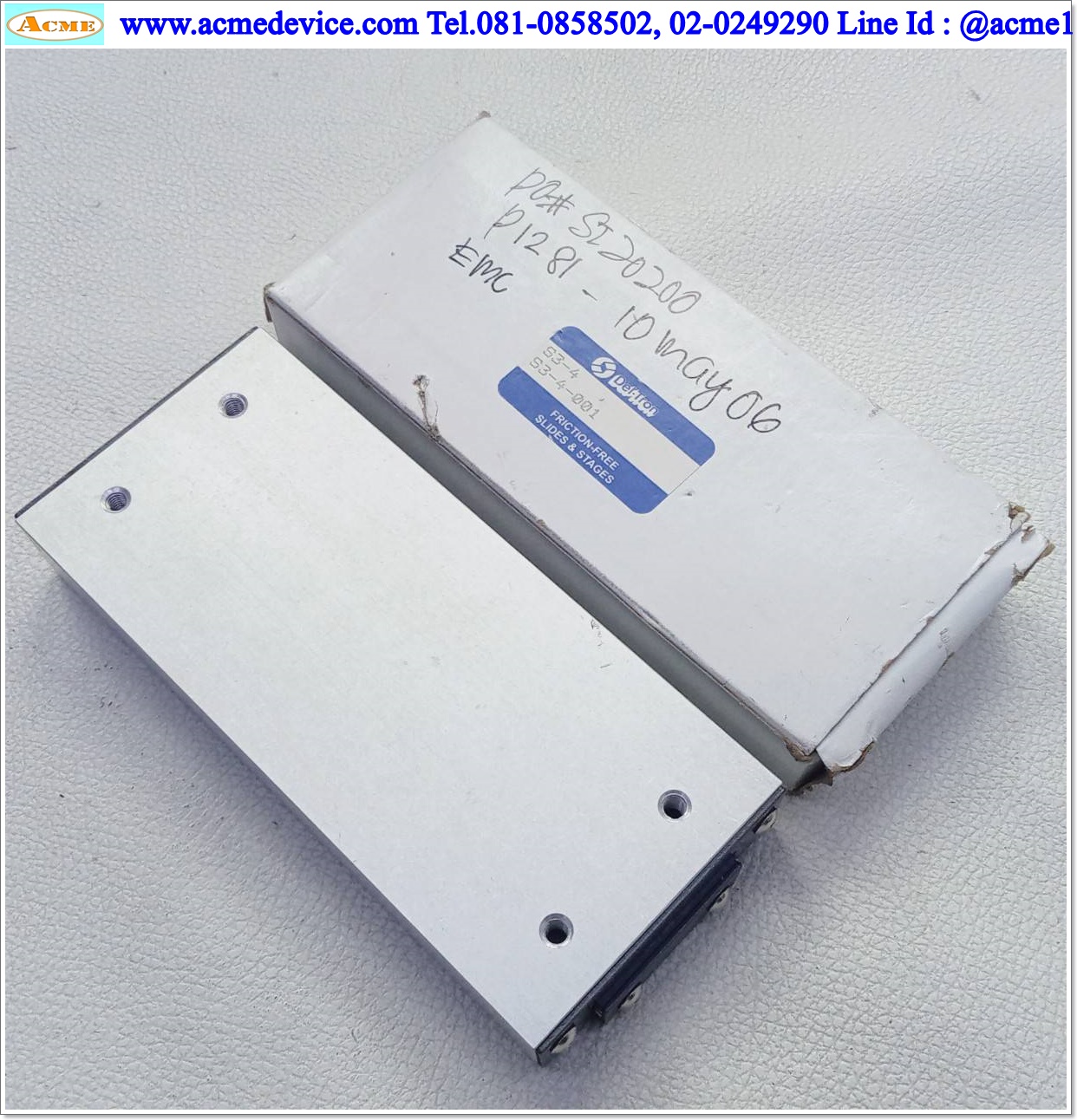Linear Ball Slide Del-Tron รุ่น 203.778.2727, S3-4-001, 38 mm x 150 mm, Stroke 20 mm