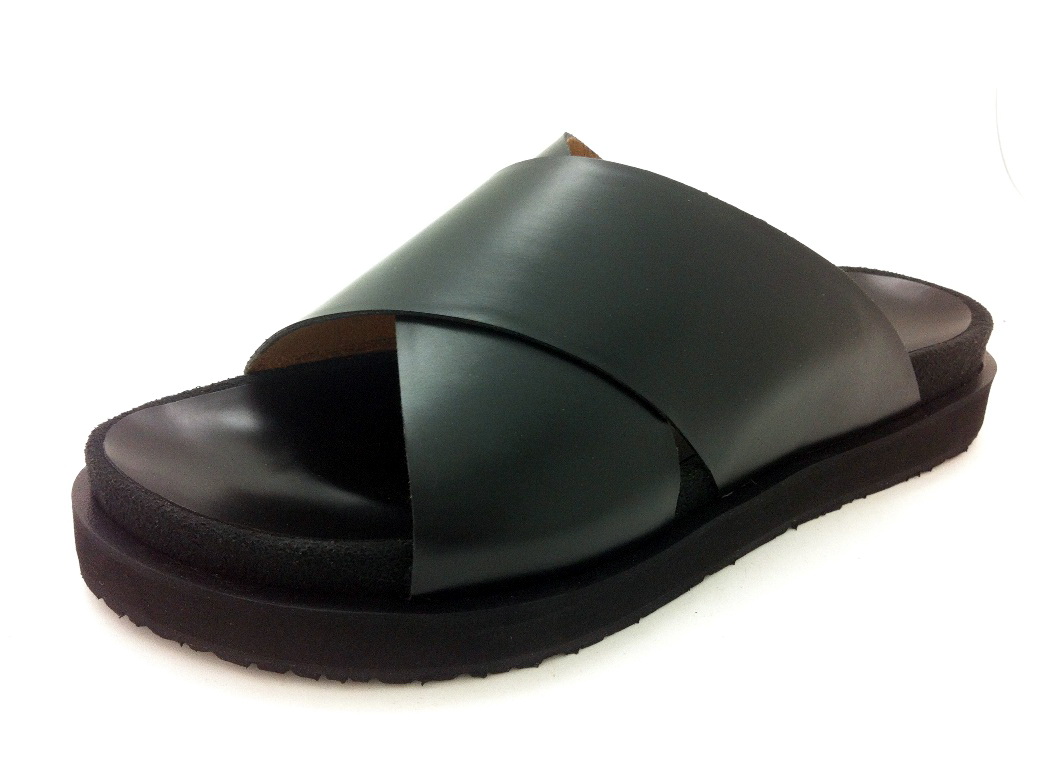 Cork sole leather sandal ( lady)