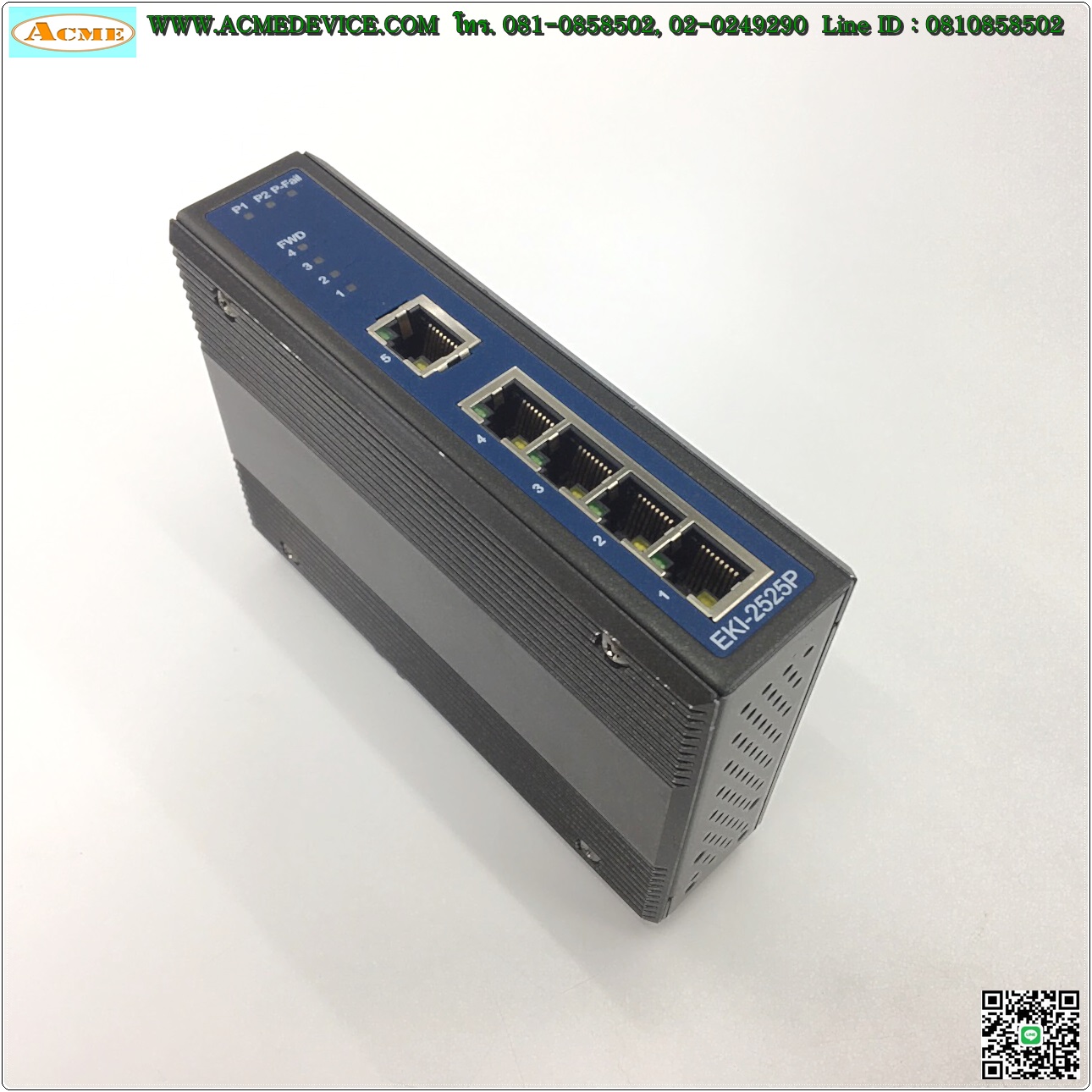 Industrial Hub Advantech รุ่น EKI-2525P, 12-48Vdc, 5 Port