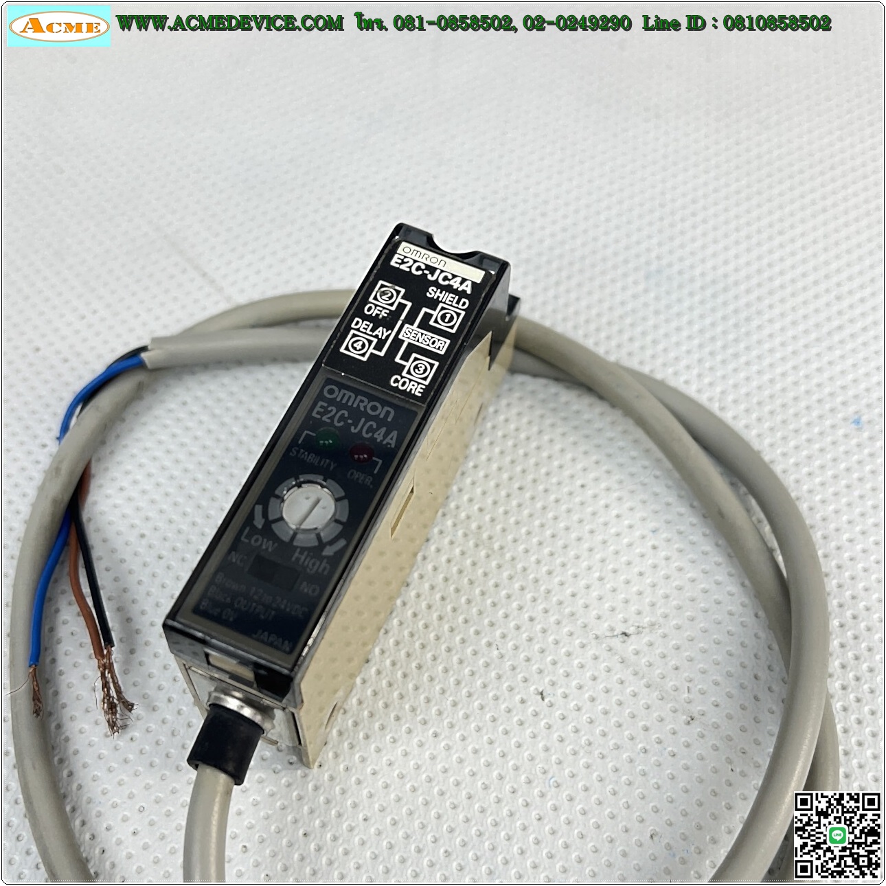 Proximity Amp Omron รุ่น E2C-JC4A, 3wire, NPN, NO