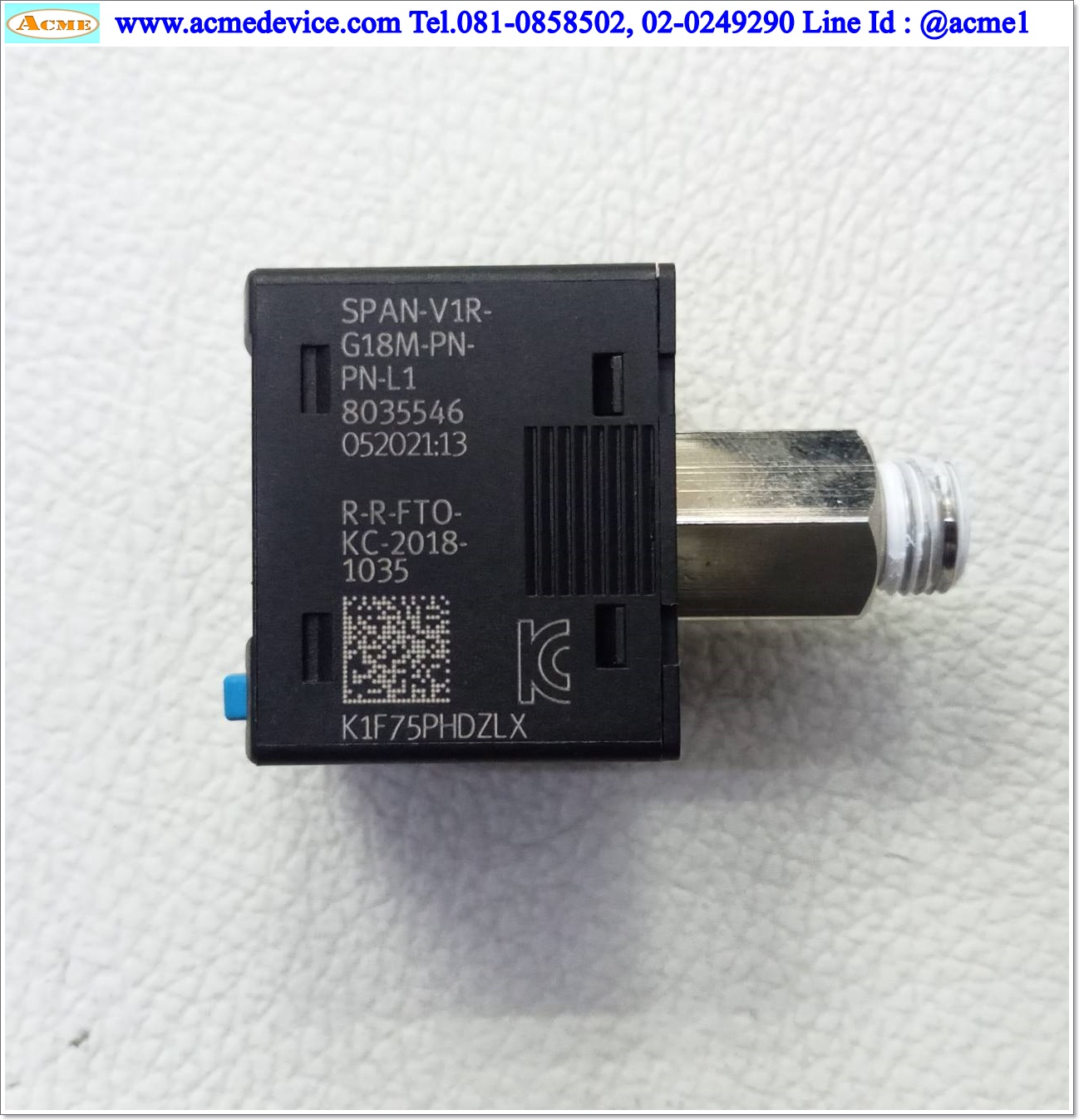 Vacuum Festo รุ่น SPAN-V1R-G18M-PN-PN-L1, 0 to -0.1MPa, NPN/PNP, NO/NC