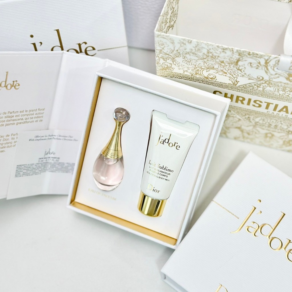 น้ำหอมมินิ ดิออร์ Dior Jadore EDP 5ml + Body Milk 20ml