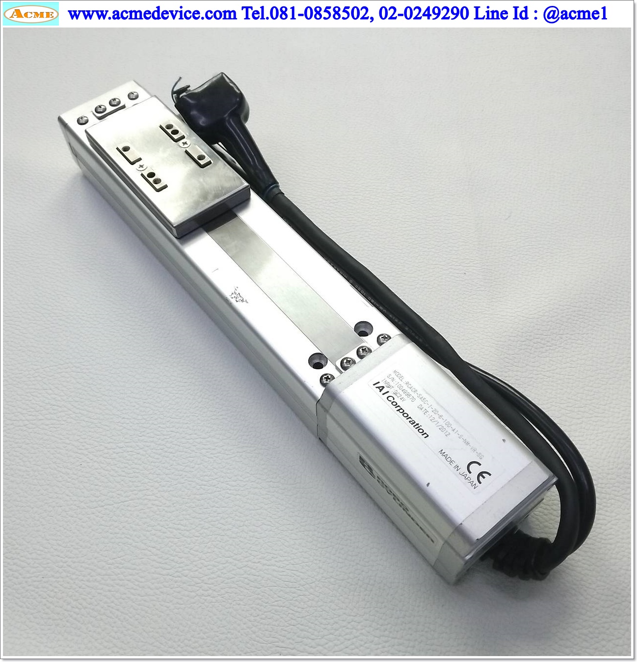 Slider IAI รุ่น RCACR-SA5C-I-20-6-100-A1-S-NM-VR-SG, Stroke 100 mm.
