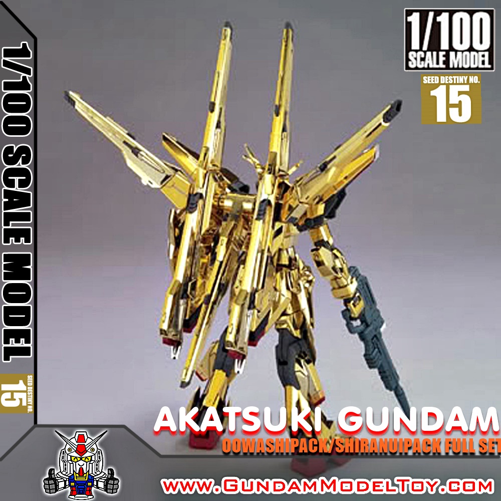 1/100 SCALE MODEL AKATSUKI GUNDAM [OOWASHIPACK/SHIRANUIPACK FULL SET] อะกาทสึกิ กันดั้ม ฟูลเซ็ท