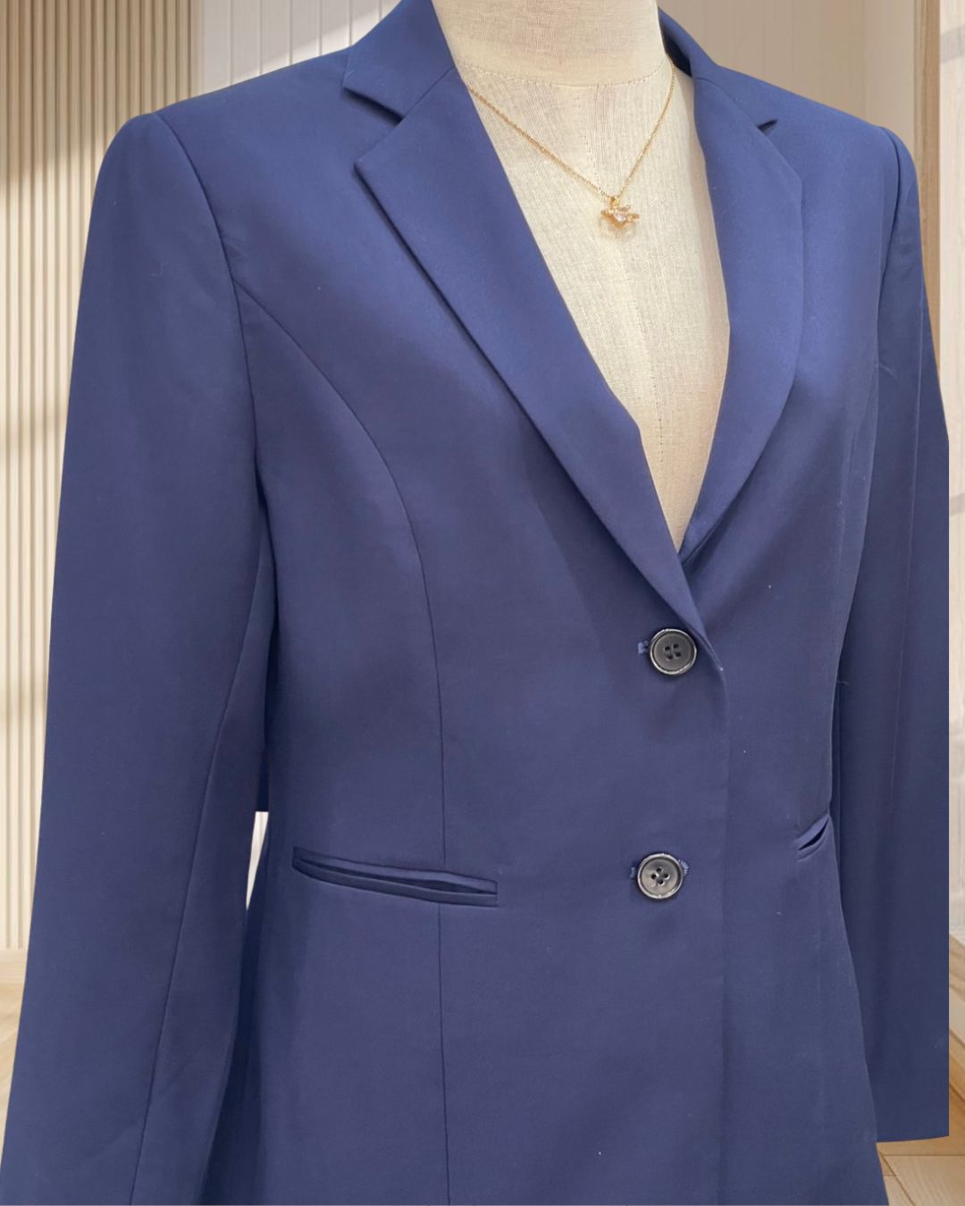 สูทผู้หญิงสีน้ำเงิน อก 38